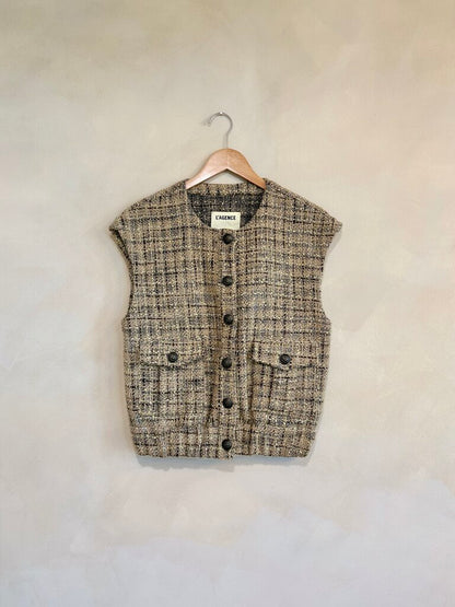 L'Agence, Tweed Vest, XS