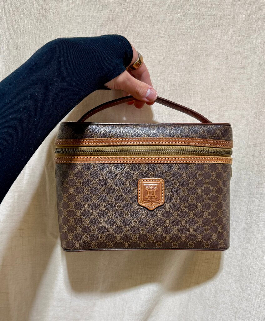 Macadam Coated Canvas Vanity Bag