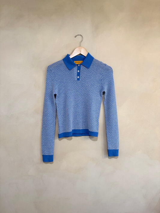 Guest In Residence, Pique Cashmere Top, S