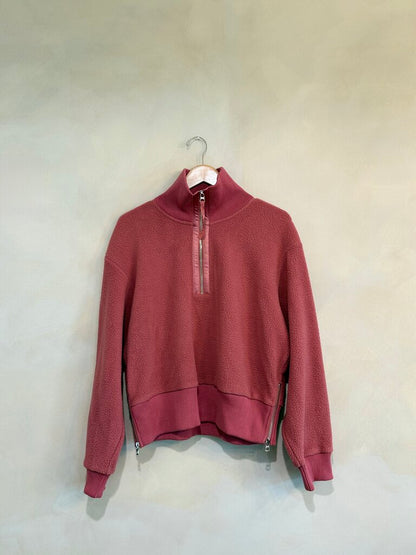 Varley, Mauve 1/4 Zip Fleece, M