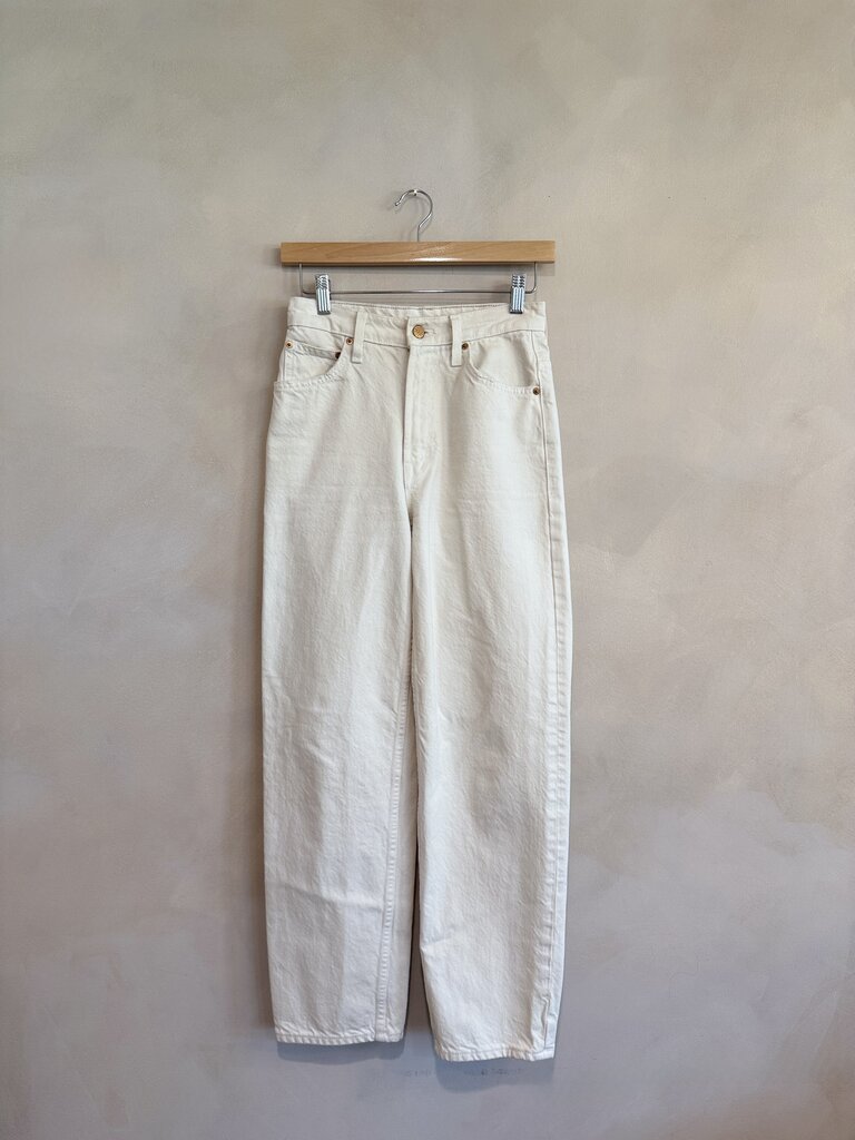 R13, Cream Straight Leg Pant, 26