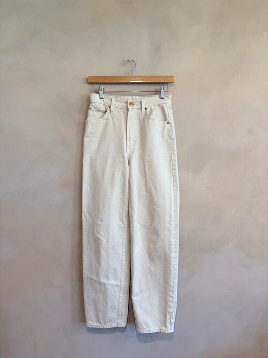 R13, Cream Straight Leg Pant, 26