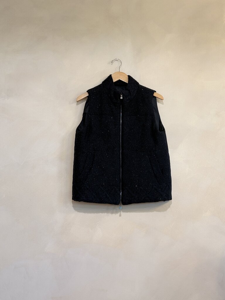 D. Exterior, Black Sparkly Vest, S/M