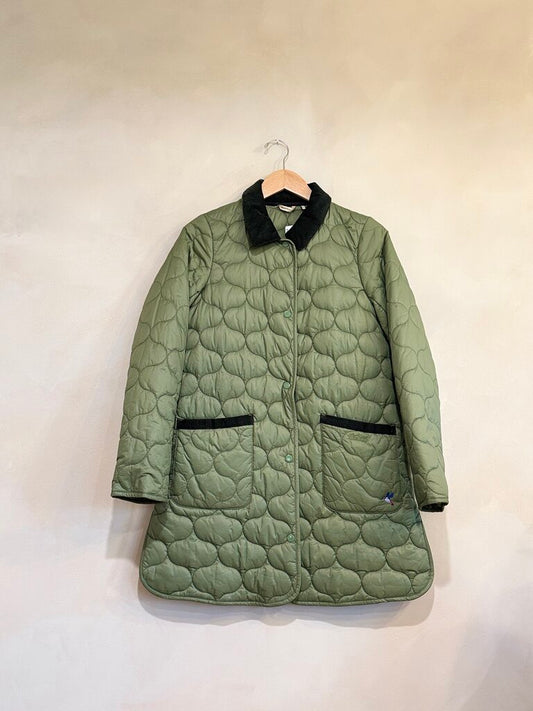 Barbour, Green Puffer Coat, 4