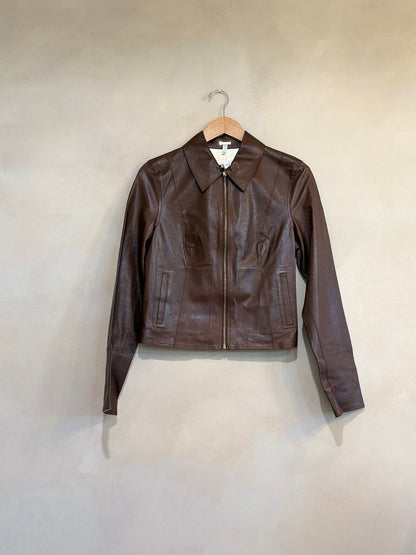 Lamarque, Brown Reversible Leather Jacket, S