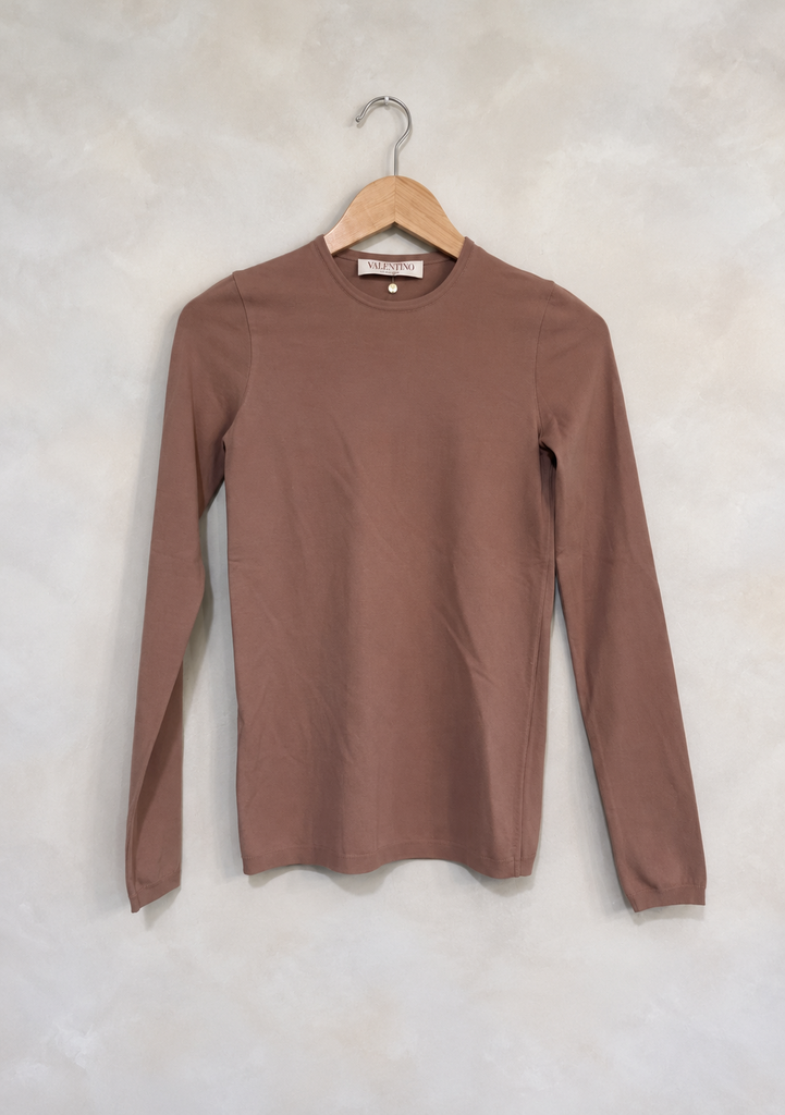 VALENTINO, Jersey Long Sleeve Top, S