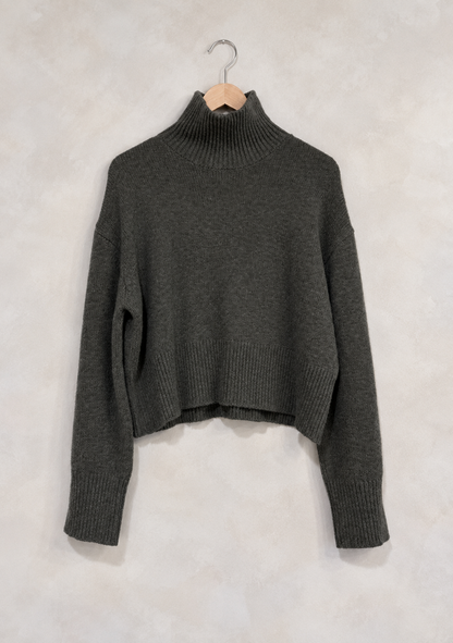 ANINE BING, Cropped Cashmere Turtle Neck, XS