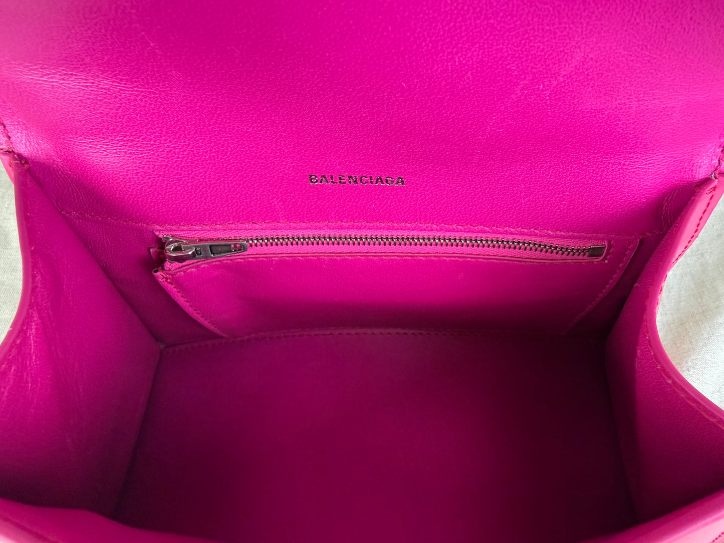 Balenciaga Pink Calfskin Leather Hourglass Bag MSRP $2730