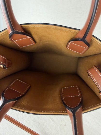 Celine Mini Vertical Monogram Cabas- Brown