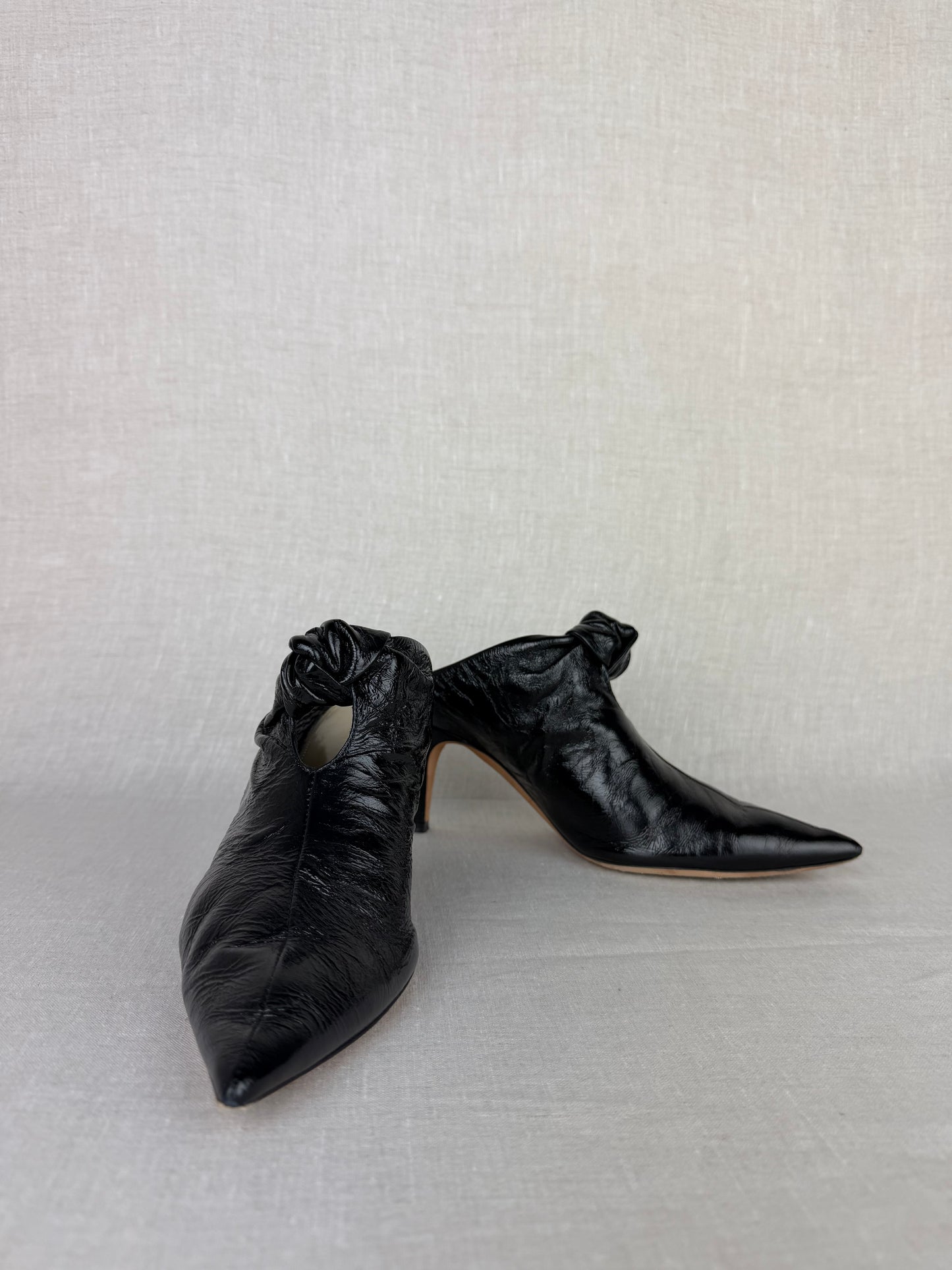Khaite Knot Mule Black Size 37.5