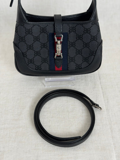 Gucci x Balenciaga GG Supreme Shoulder Bag