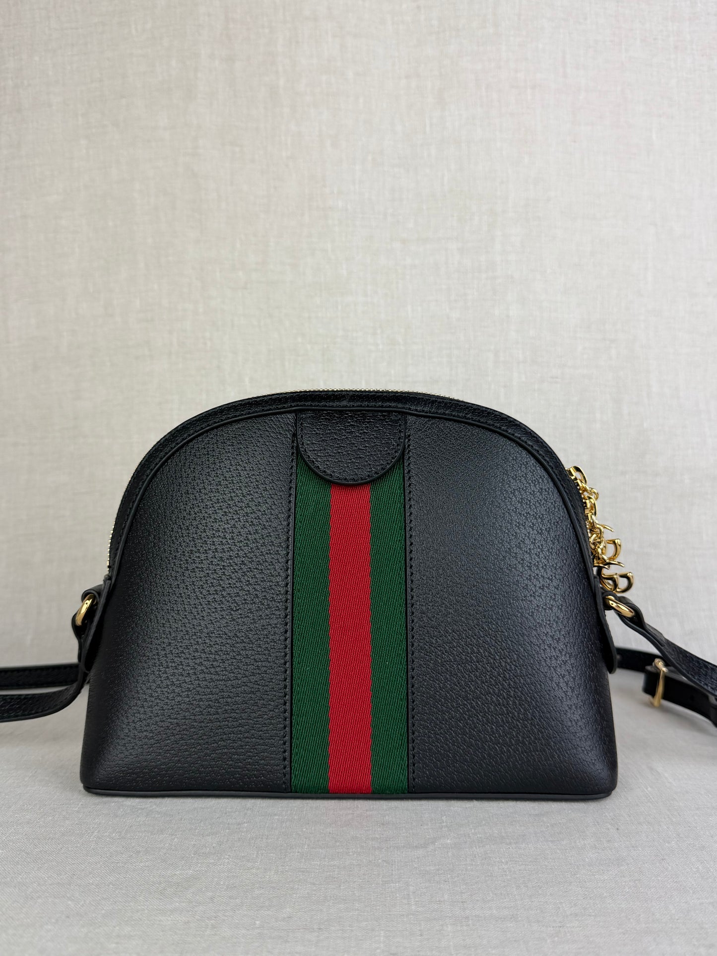 Gucci Small Black Ophidia Shoulder Bag