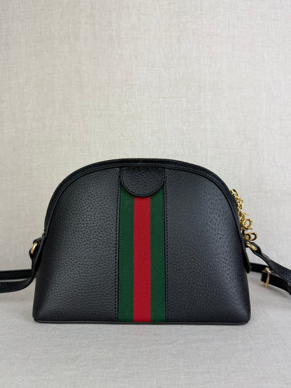 Gucci Small Black Ophidia Shoulder Bag