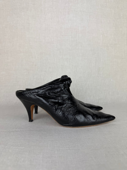 Khaite Knot Mule Black Size 37.5