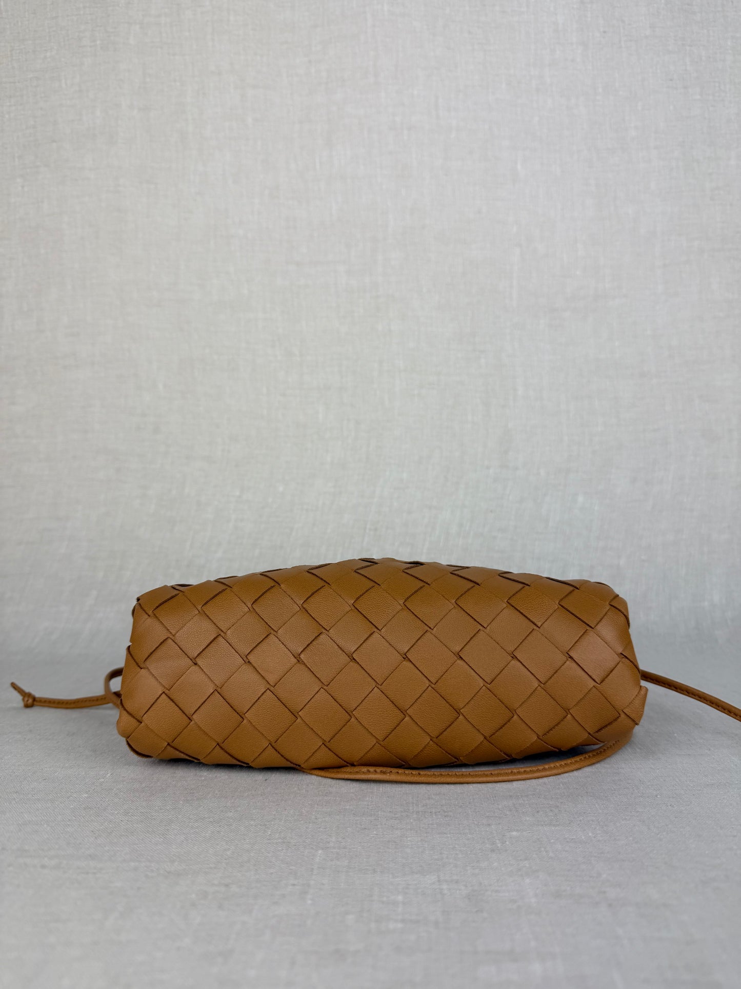 Bottega Veneta Intrecciato Pouch in Caramel