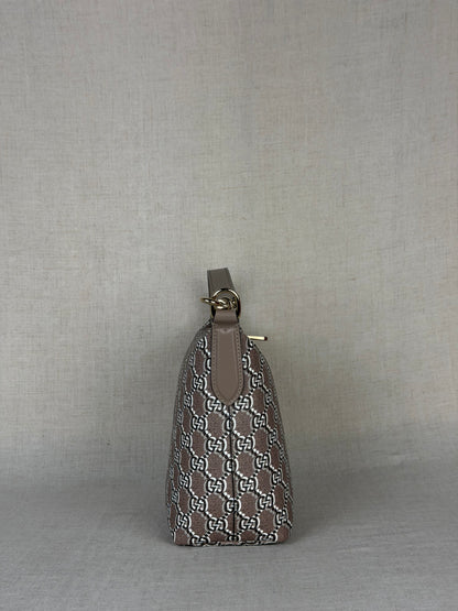 Gucci- GG Shadow Monogram Super Mini Ophidia- Taupe