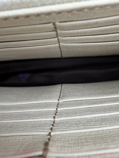 Gucci Cream Wallet on a Chain with Silver Hardware