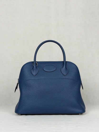 Hermes Bolide Rigide 31 Epsom Leather- Blue Sapphire