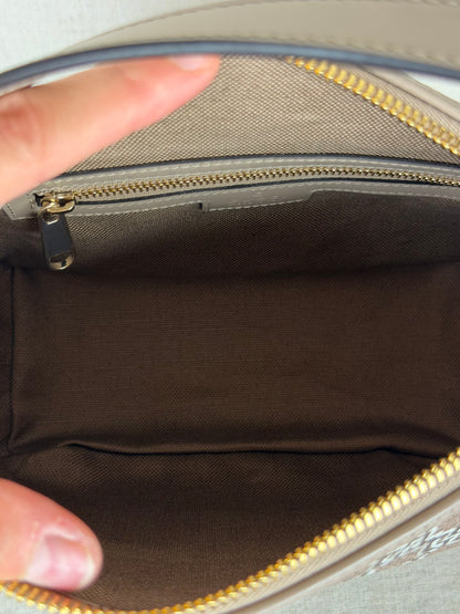 Gucci- GG Shadow Monogram Super Mini Ophidia- Taupe