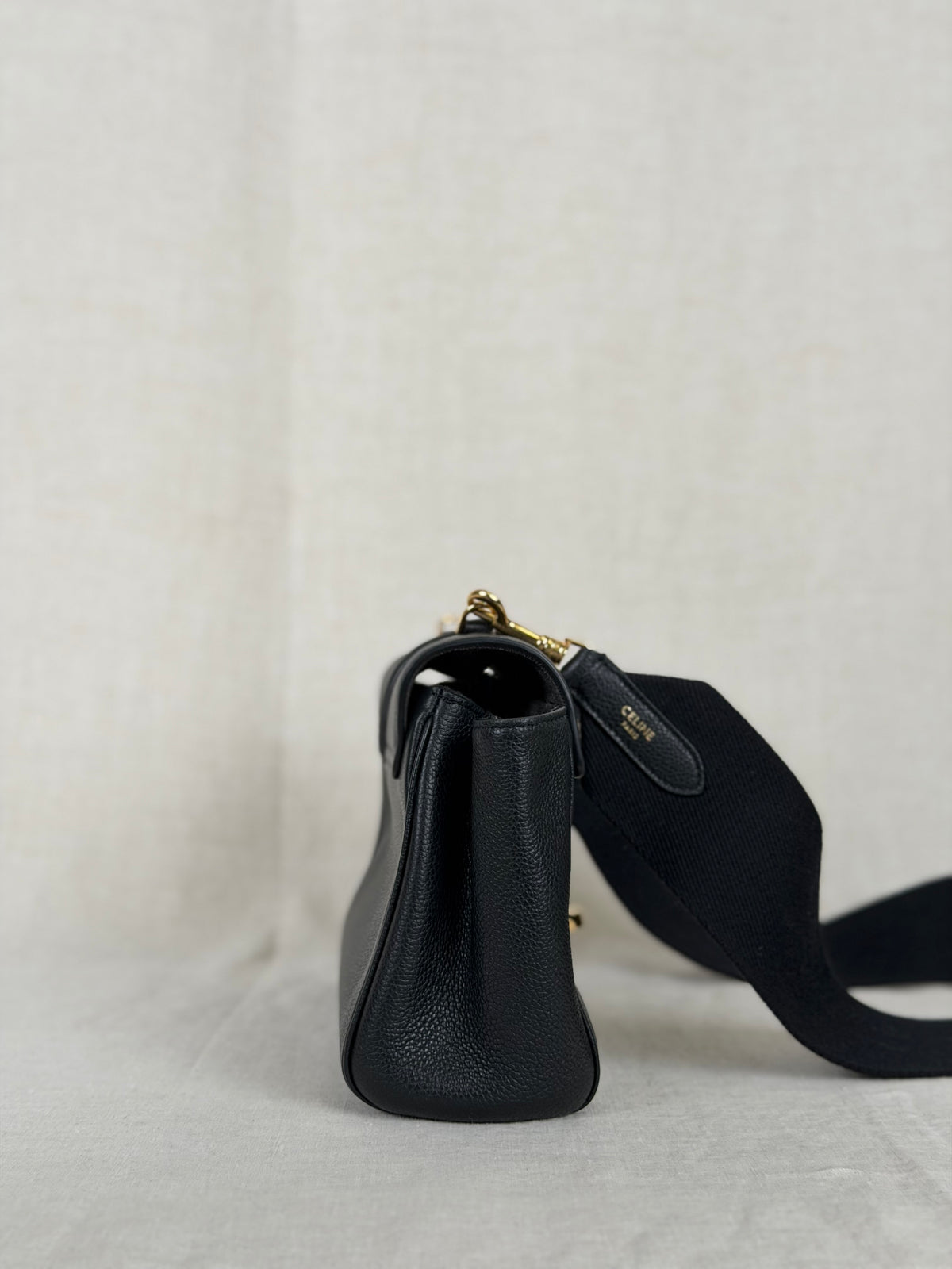 Celine Teen Soft 16 Shoulder Bag- Black