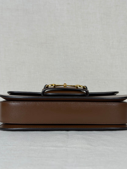 Gucci Azalea Calfskin Leather 1955 Horsebit Shoulder Bag