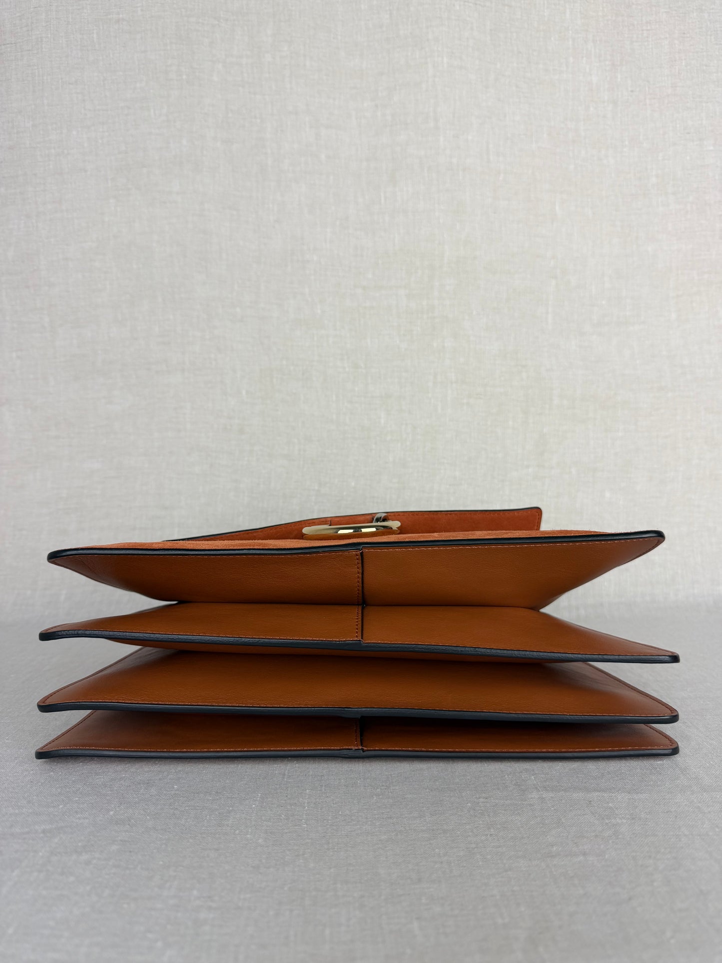 Chloé Medium Faye Suede & Faux Python Leather Shoulder Bag – Brown