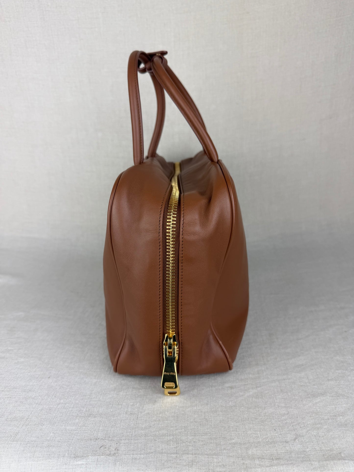 Miu Miu Large Beau Bag- Cognac