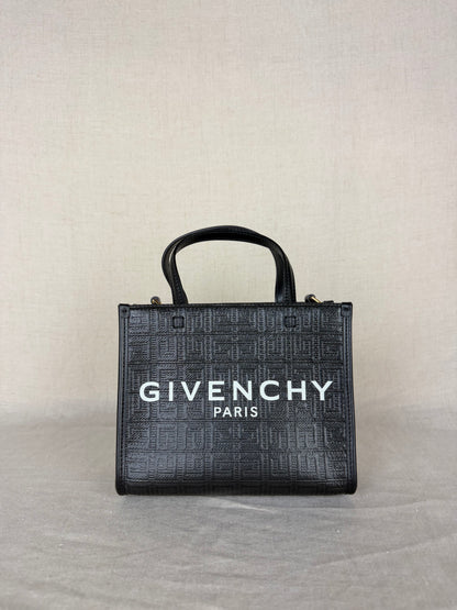 Givenchy Mini G Tote Embossed Coated Canvas Tote