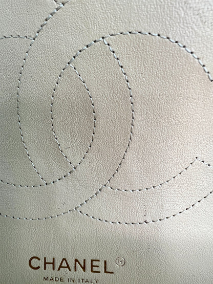 Chanel Classic Beige Jumbo in Caviar Leather with Gold Hardware