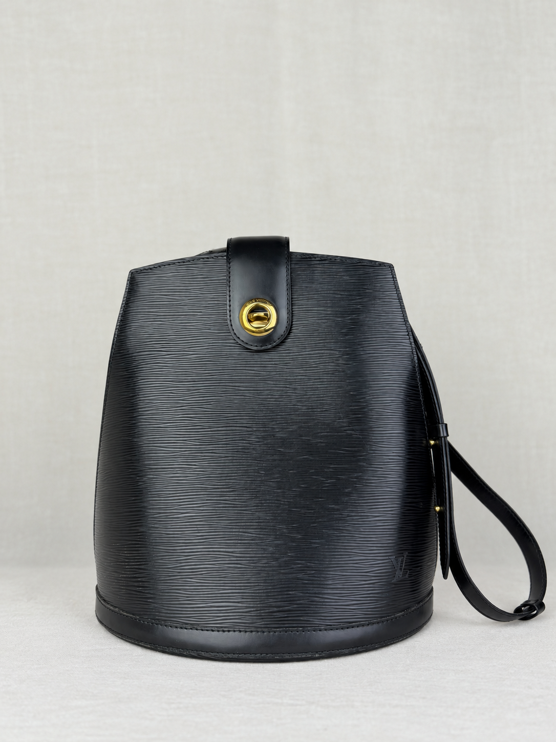 Louis Vuitton Black Epi Cluny Shoulder Bag- Black
