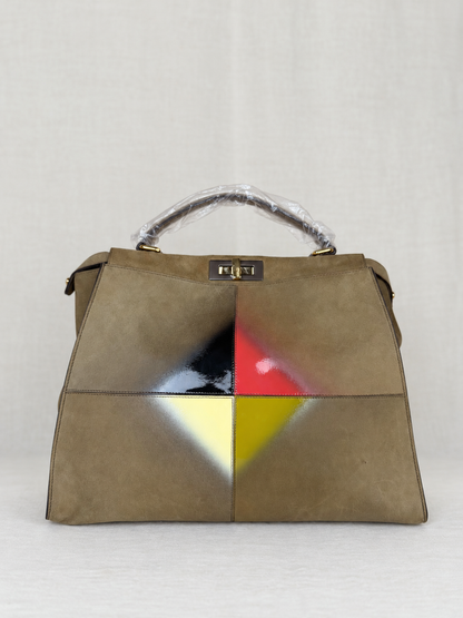 FENDI Suede Peekaboo- Brown