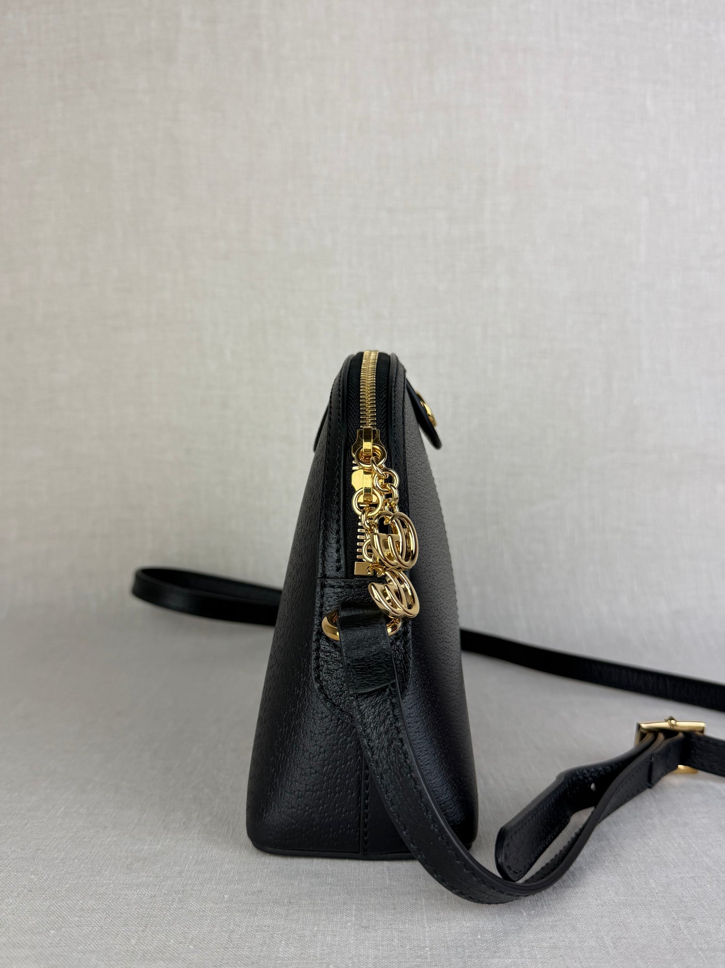 Gucci Small Black Ophidia Shoulder Bag