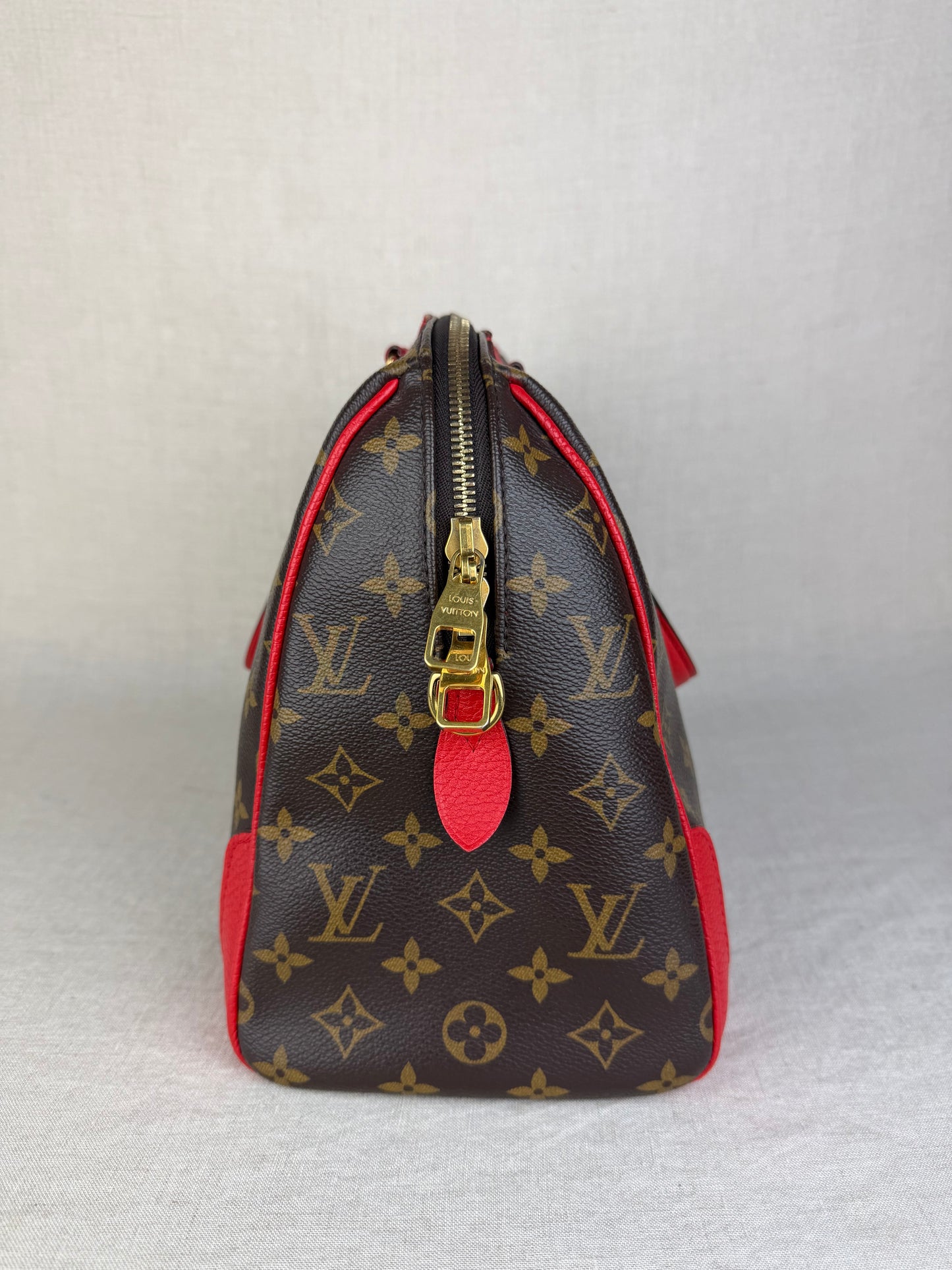 Retro NM Handbag Monogram Canvas and Leather Satchel