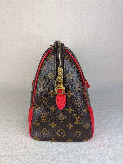 Retro NM Handbag Monogram Canvas and Leather Satchel