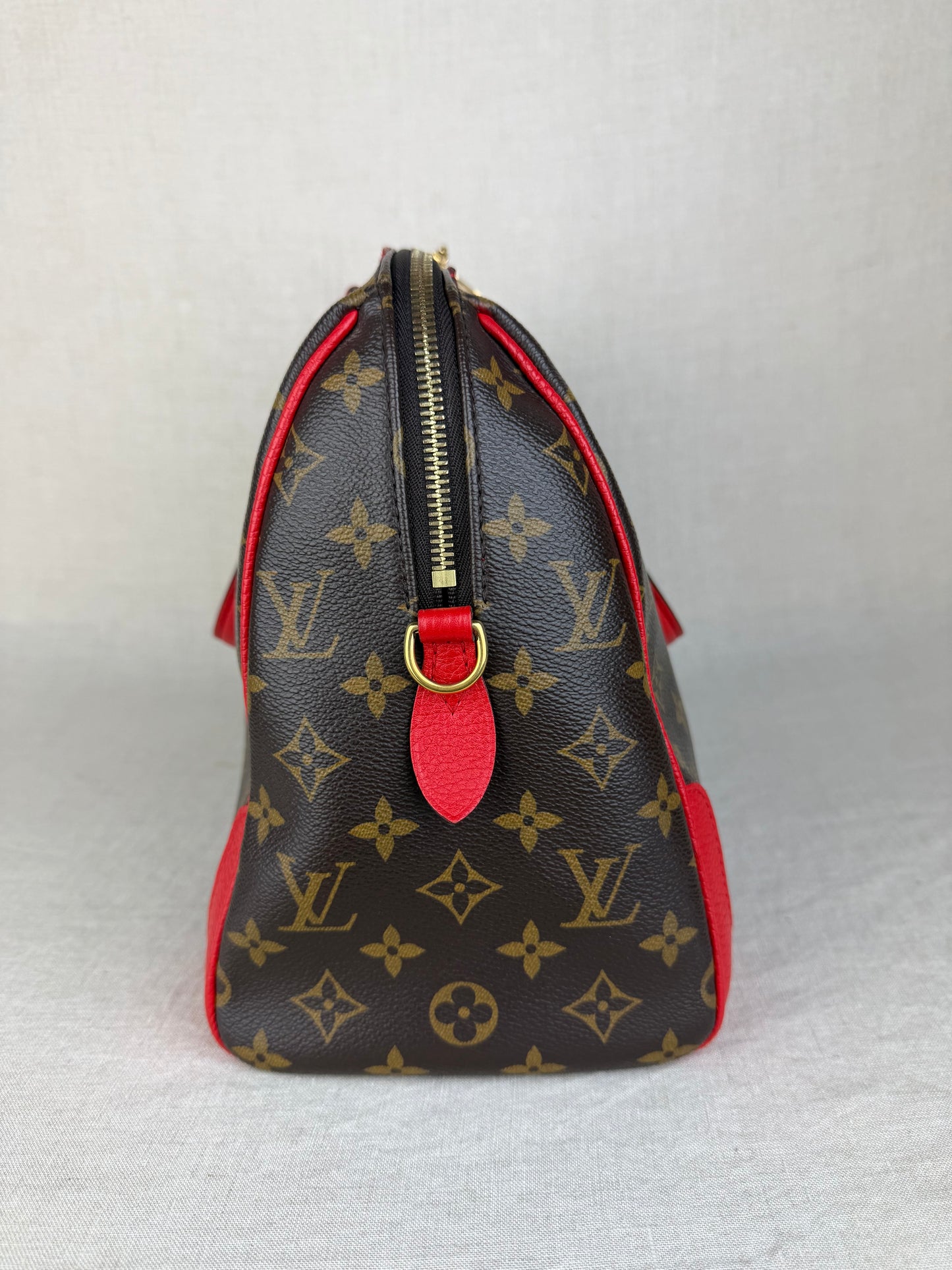 Retro NM Handbag Monogram Canvas and Leather Satchel