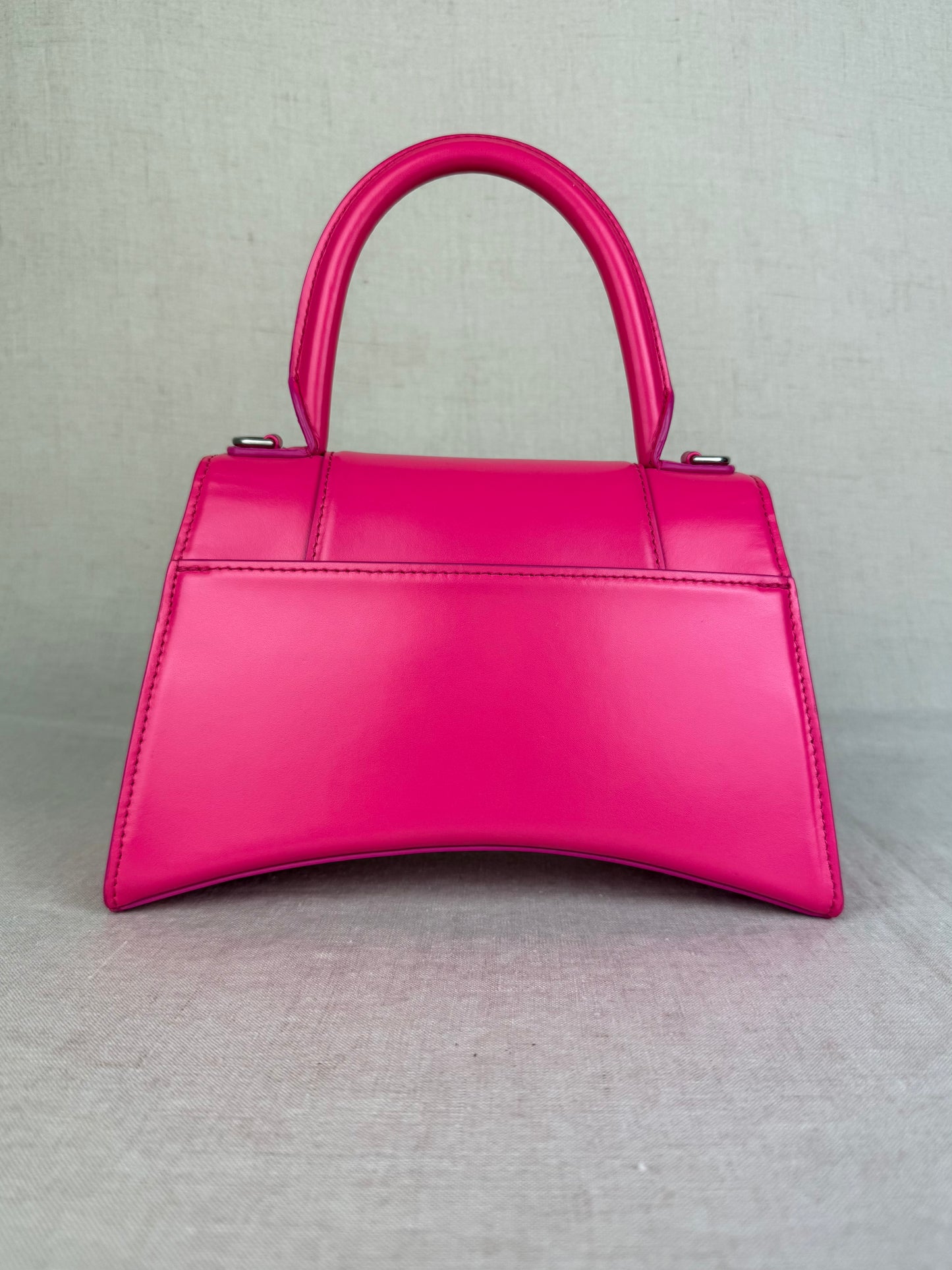 Balenciaga Pink Calfskin Leather Hourglass Bag MSRP $2730