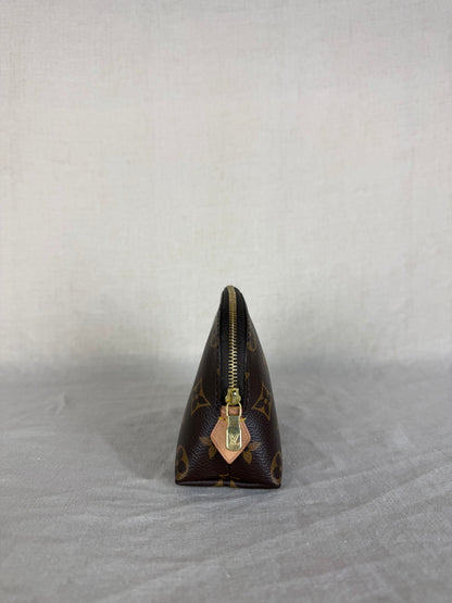 Louis Vuitton Monogram Cosmetic Pouch- Brown