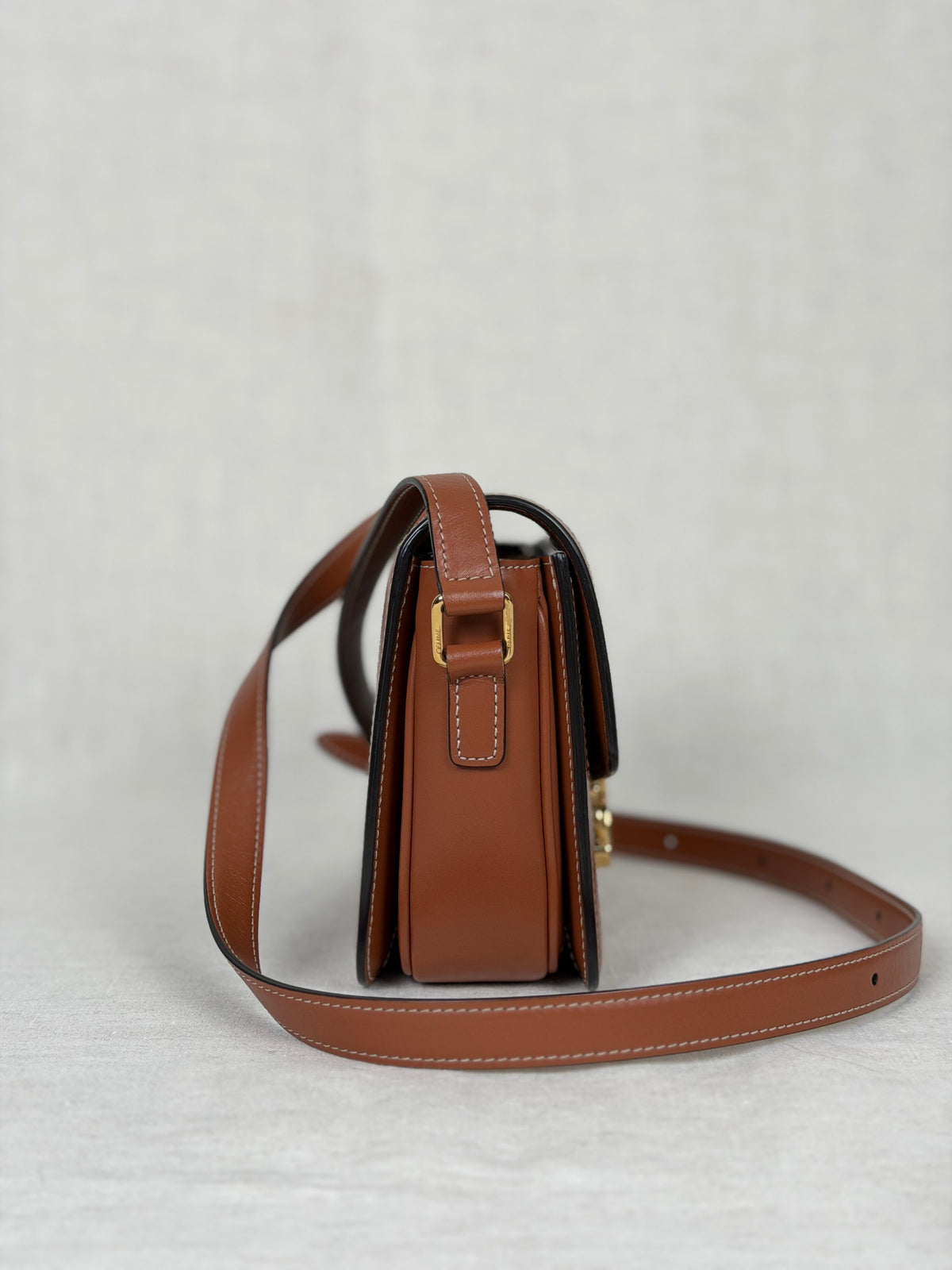 Celine Teen W Border Triomphe Canvas- Brown