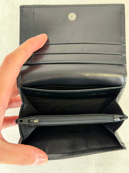 Prada Ostrich Leather Flap Bag - Grey