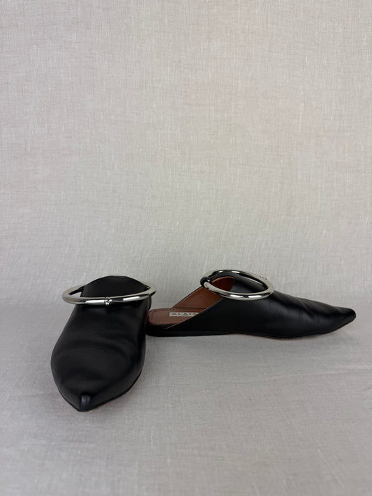 Alaïa La Babouche Ring Flat Size 37.5