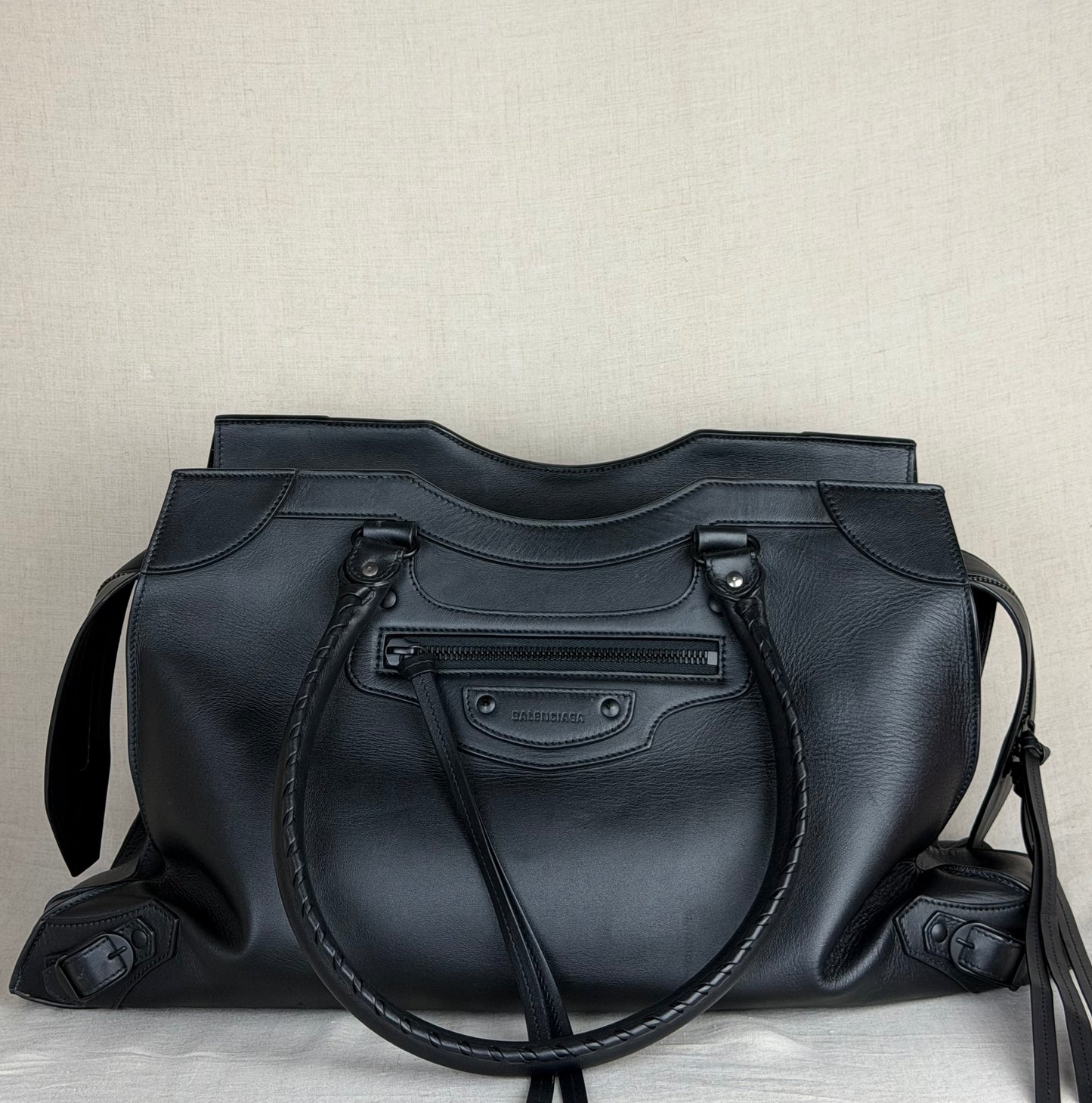 Balenciaga Leather Neo Classic Large- Black