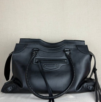 Balenciaga Leather Neo Classic Large- Black