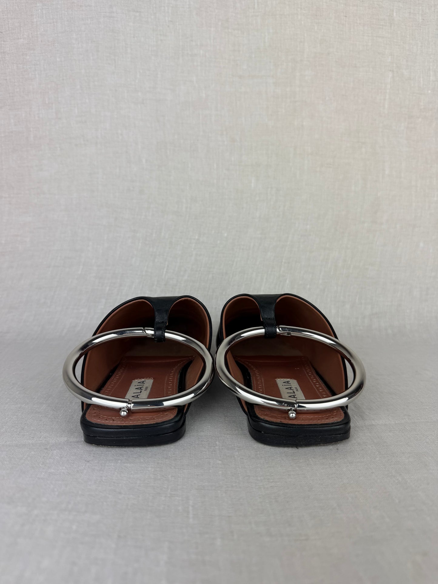 Alaïa La Babouche Ring Flat Size 37.5