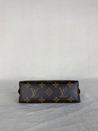 Louis Vuitton Monogram Cosmetic Pouch- Brown
