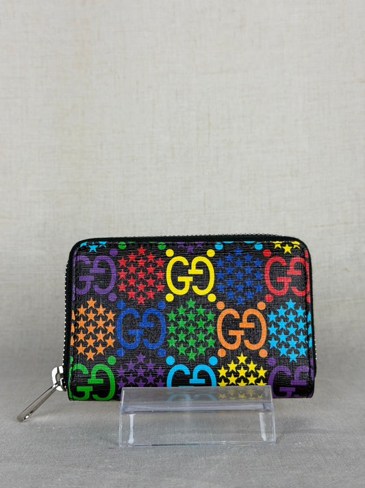 Gucci Logo Star Zip Wallet - Multicolor
