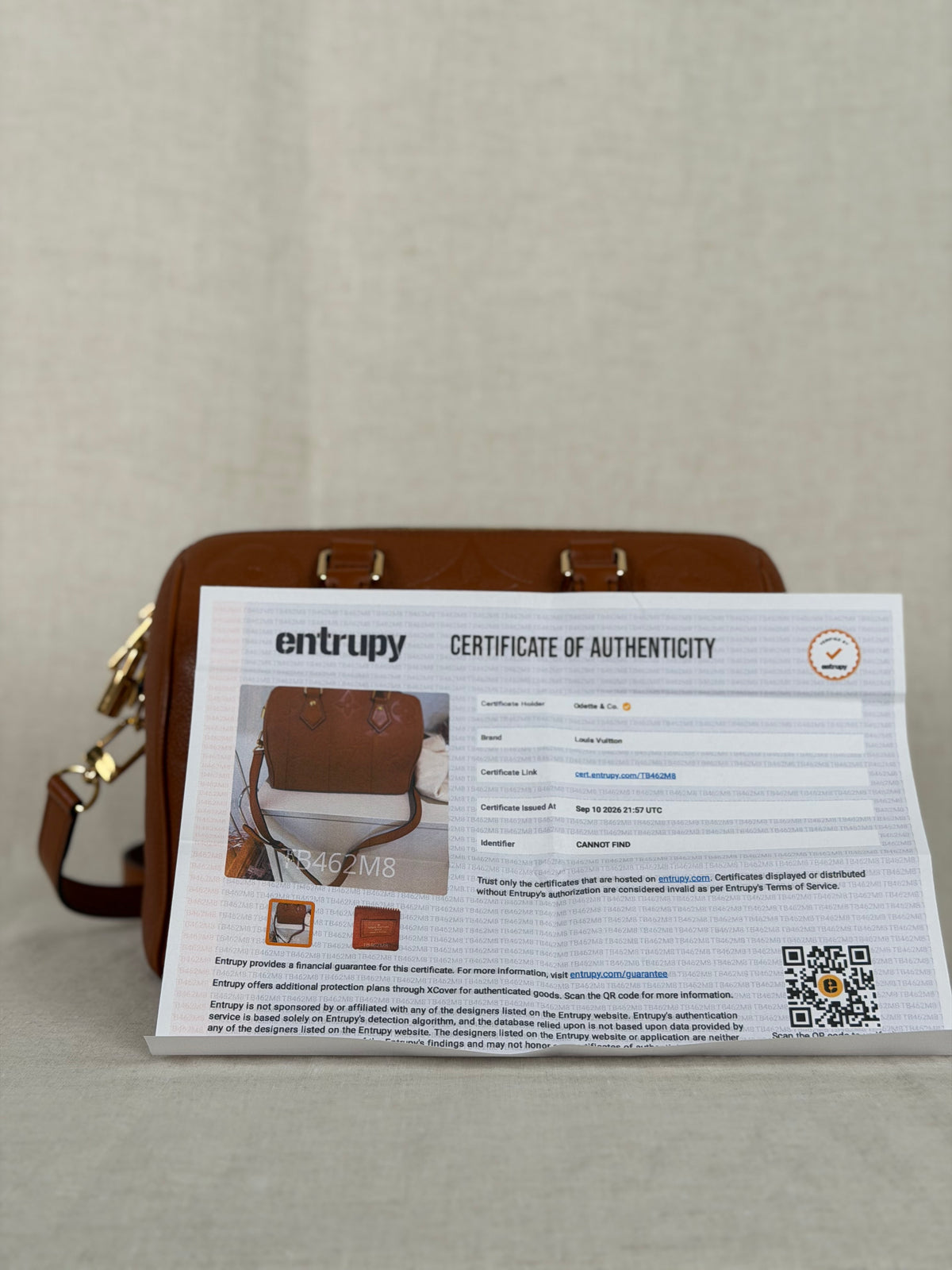 Louis Vuitton Empriente Bandoulier 25 Speedy- Cognac
