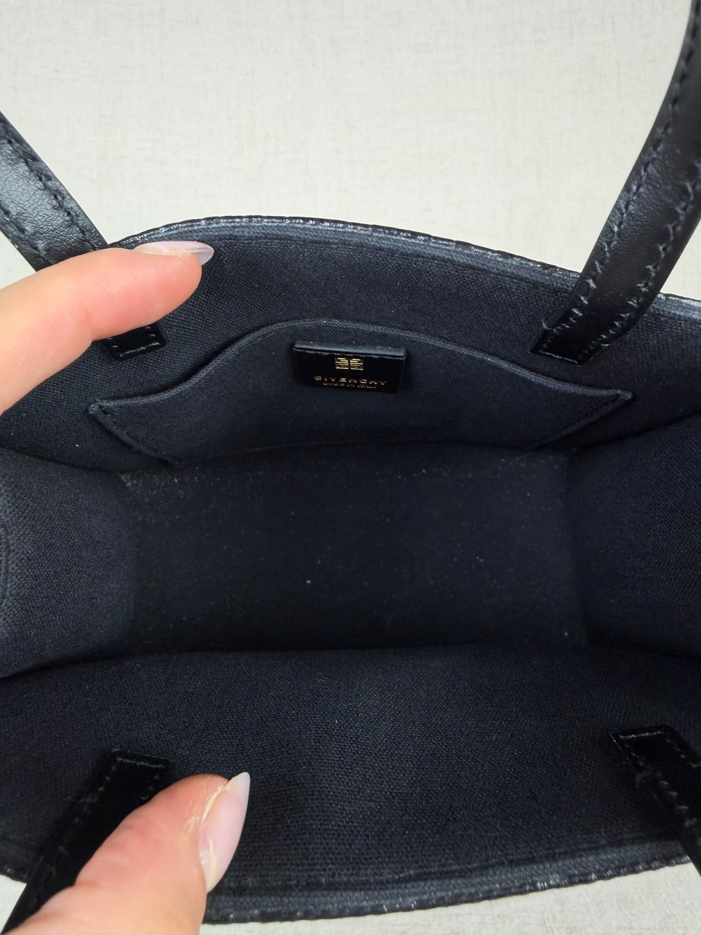 Givenchy Mini G Tote Embossed Coated Canvas Tote