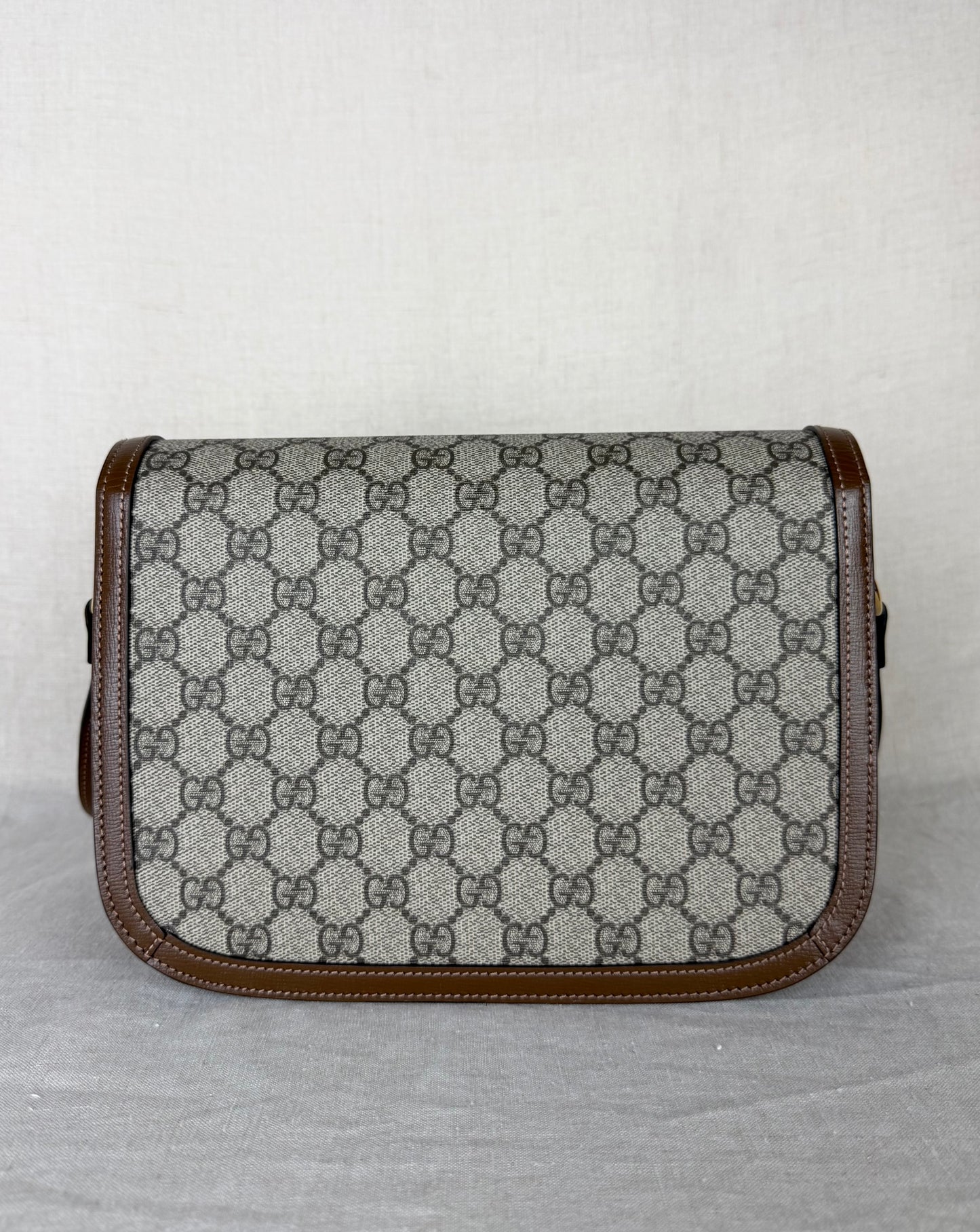 Gucci Medium Horsebit Shoulder Bag MSRP $3290- Brown