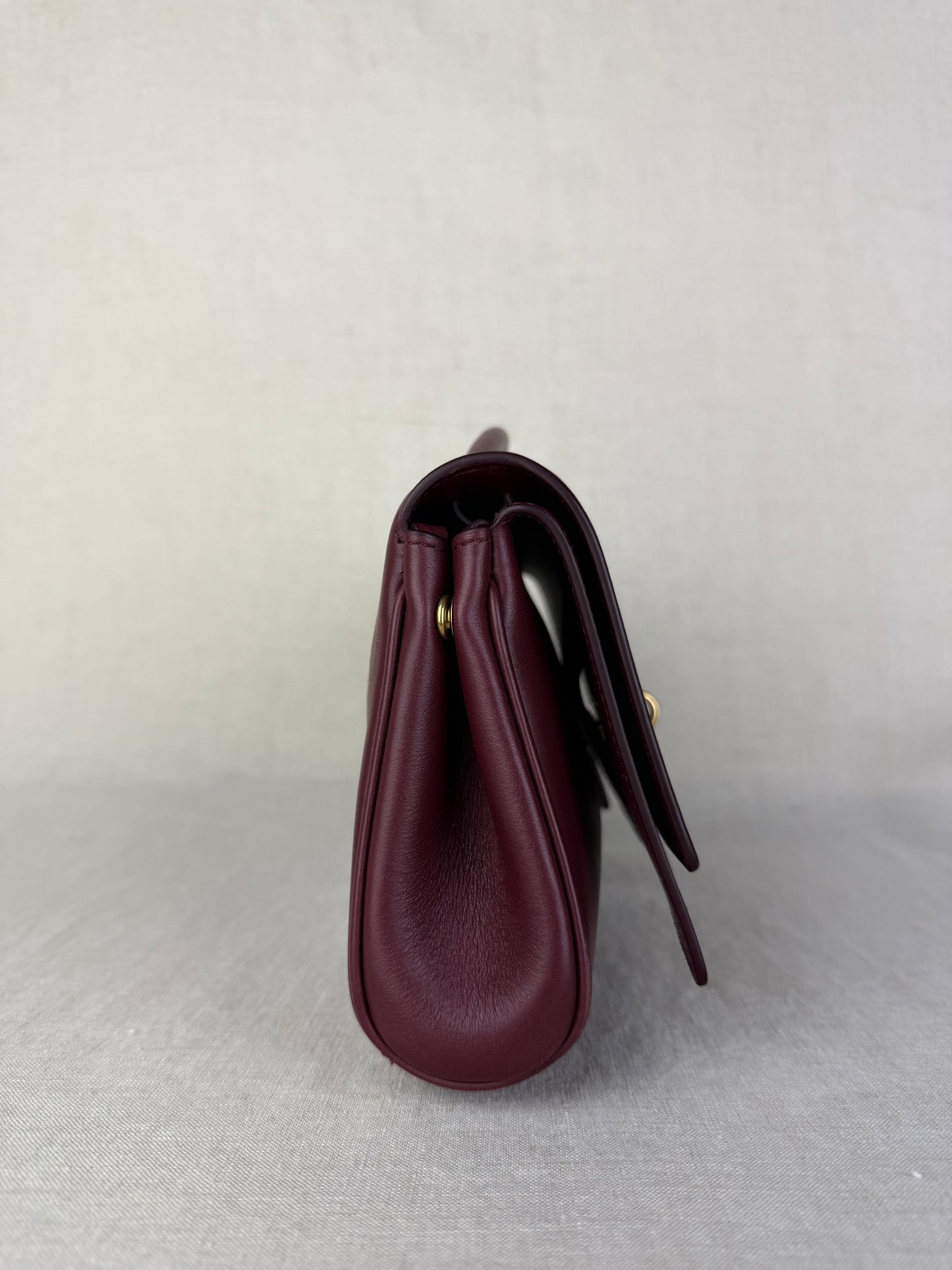 Balenciaga Burgundy Bel Air Small Clutch