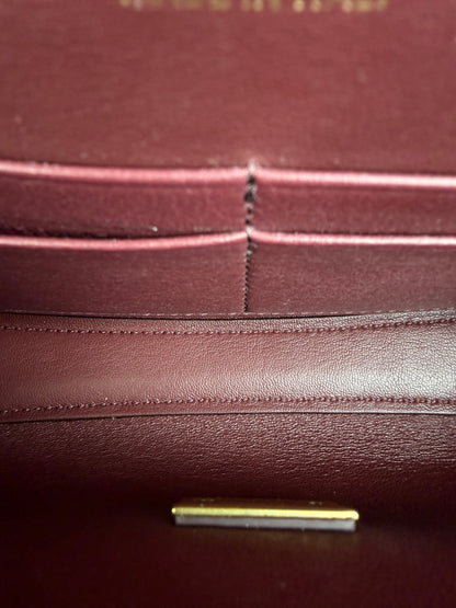 Balenciaga Burgundy Bel Air Small Clutch